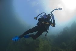 Mr Tmomas doing his thing. D200, 10.5mm. Capernwray. by Derek Haslam 